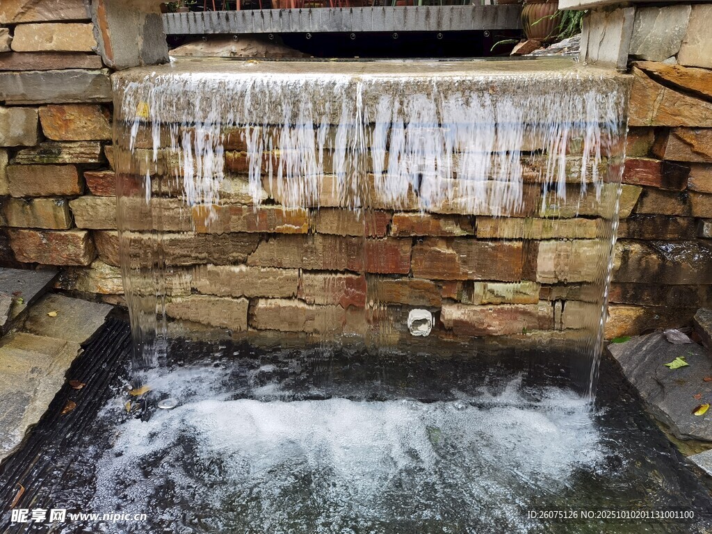 砖砌流水景观