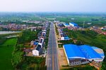 美丽城镇鸟瞰