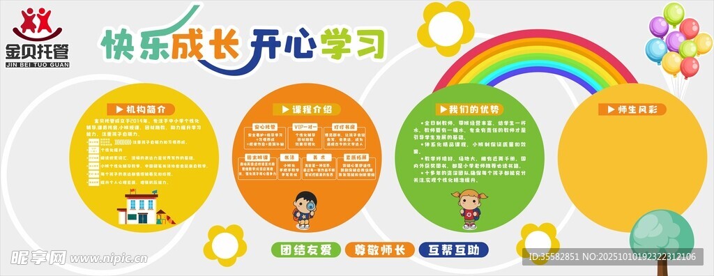 幼儿园卡通文化墙