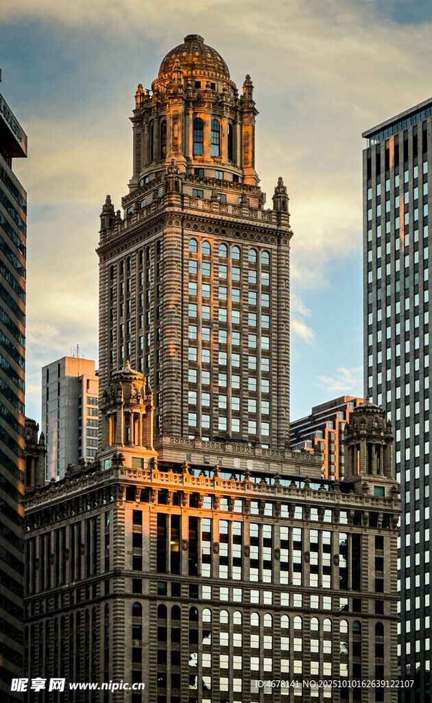 纽约城市高楼壮丽景观