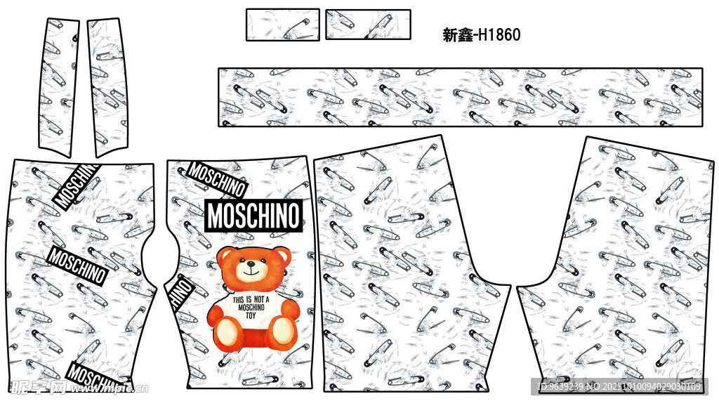卡通服装纸样设计图