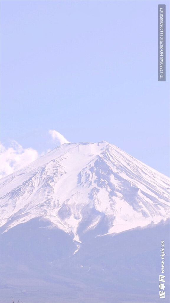 富士山雪景
