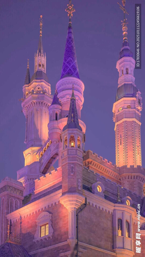 梦幻城堡夜景