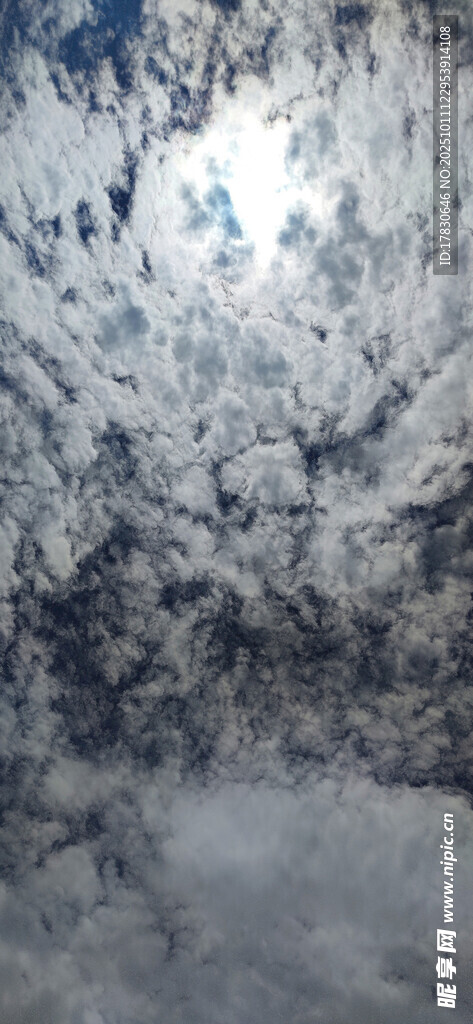 高空俯瞰云层景观