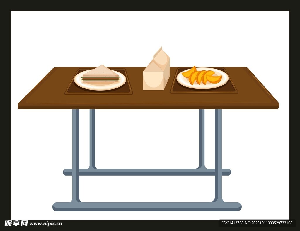 桌上两盘食物与调味品