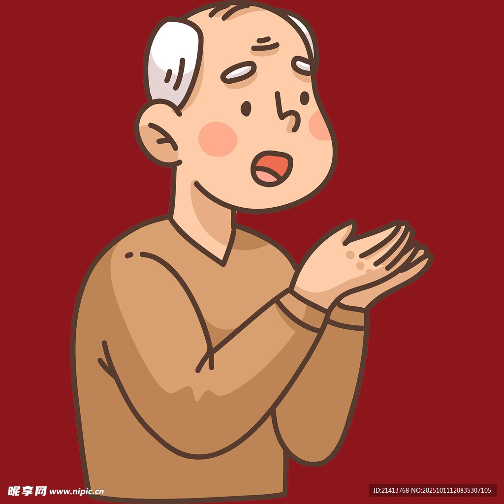 老人鼓掌