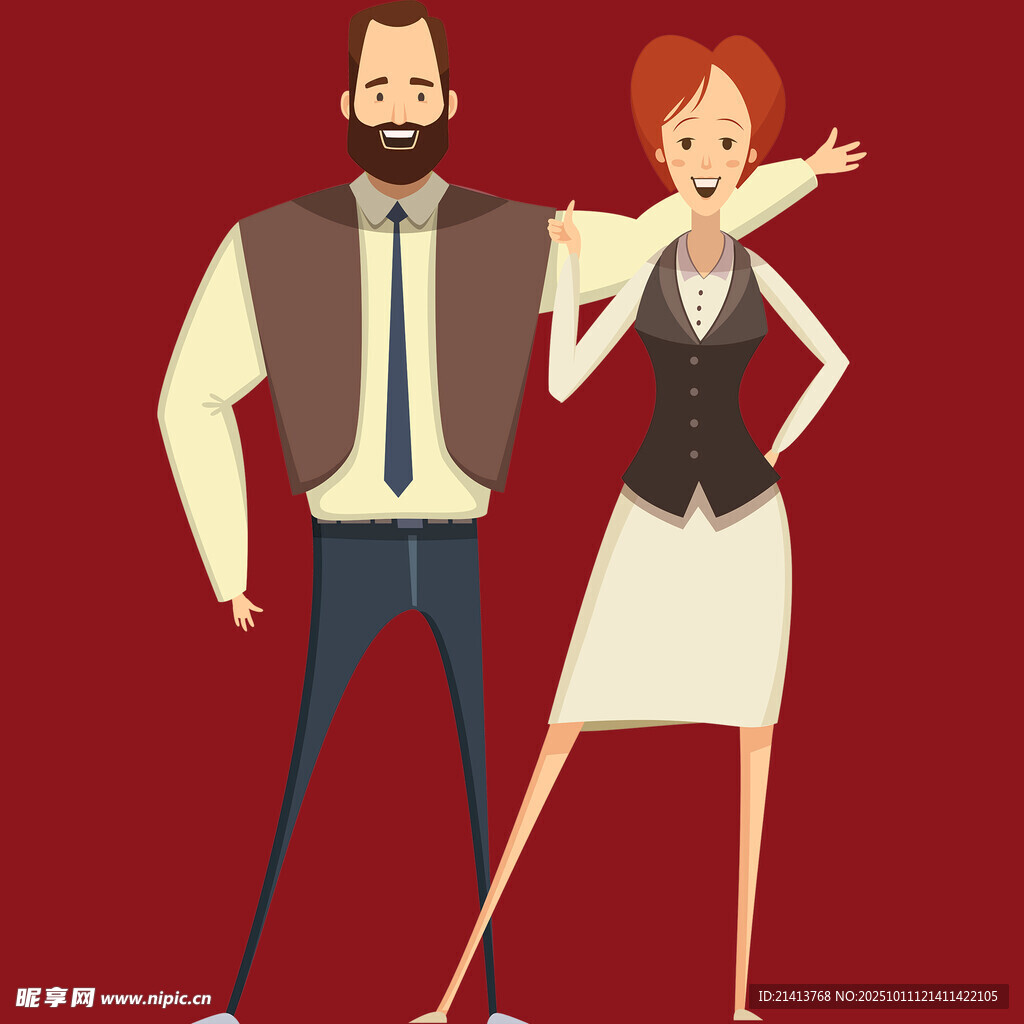 时尚商务男女形象展示