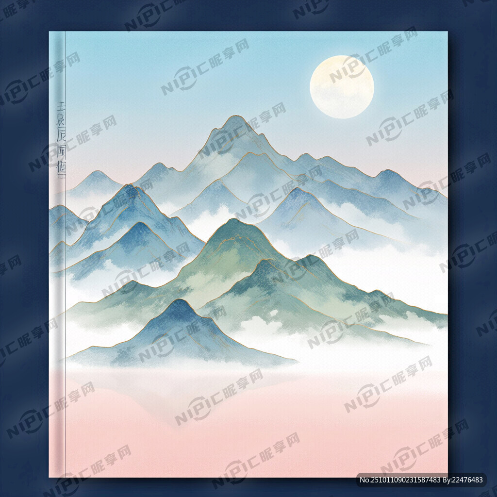 名称：接待手册  水墨山水  