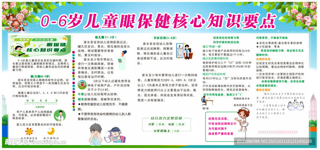 学生眼保健宣传海报