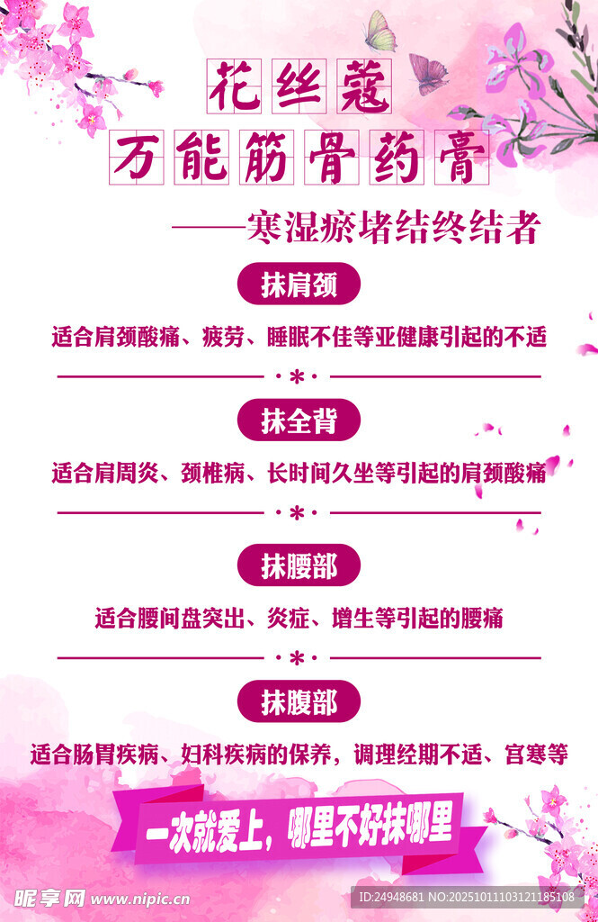 万能筋骨膏使用流程图解