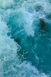 澎湃海浪 蓝色海洋奇观