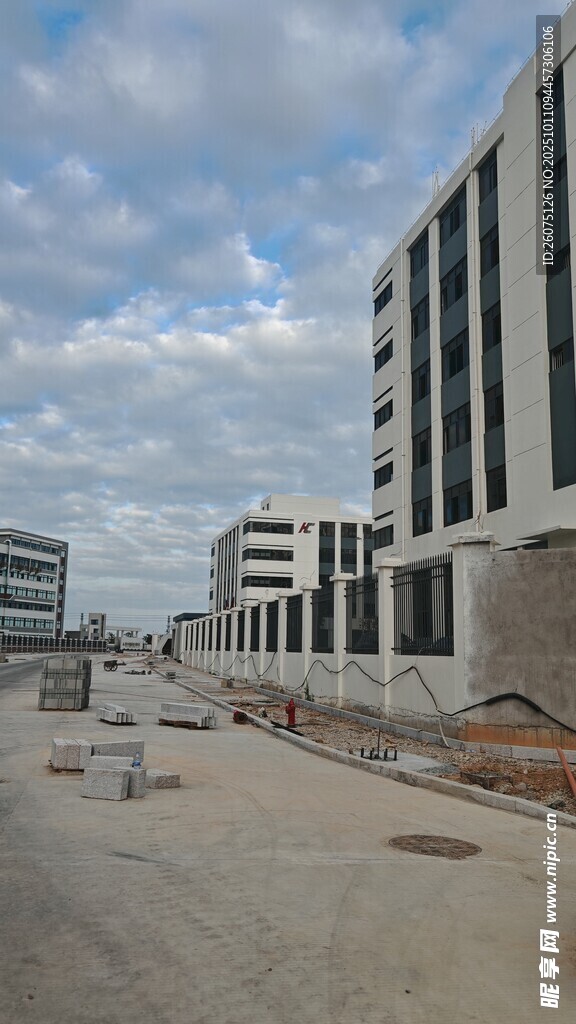 在建城市建筑群景观