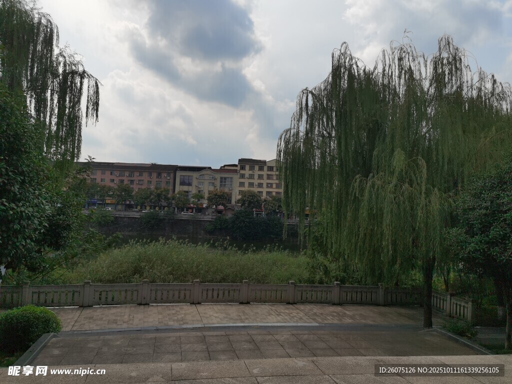 宁静校园景观