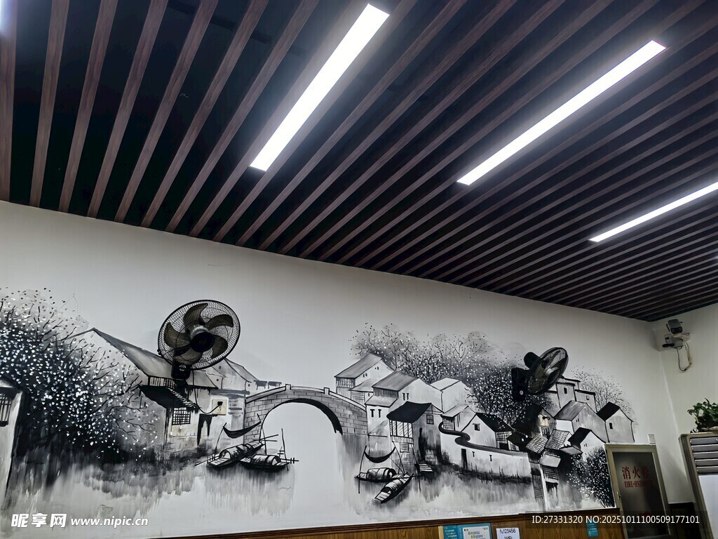 室内墙绘艺术作品展示