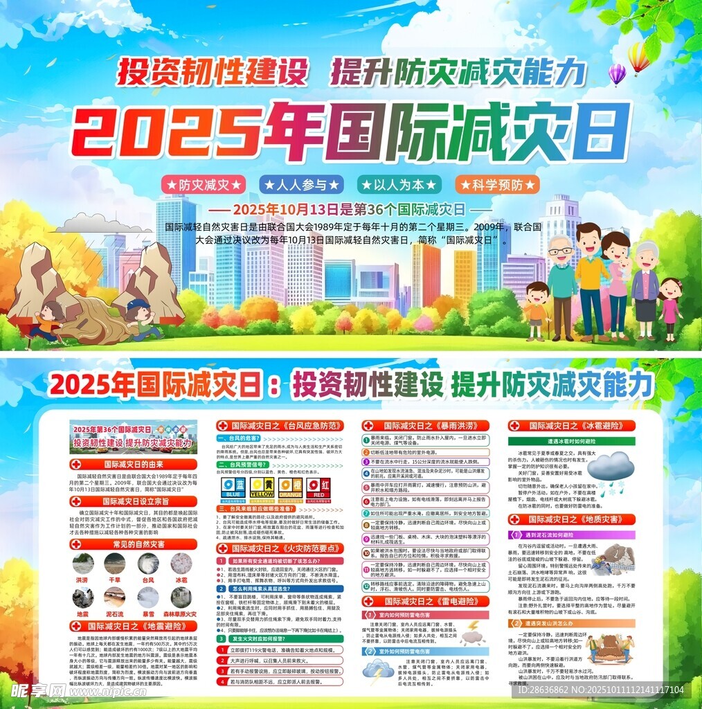 2025国际减灾日展板
