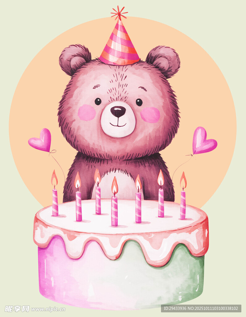 小熊生日插图