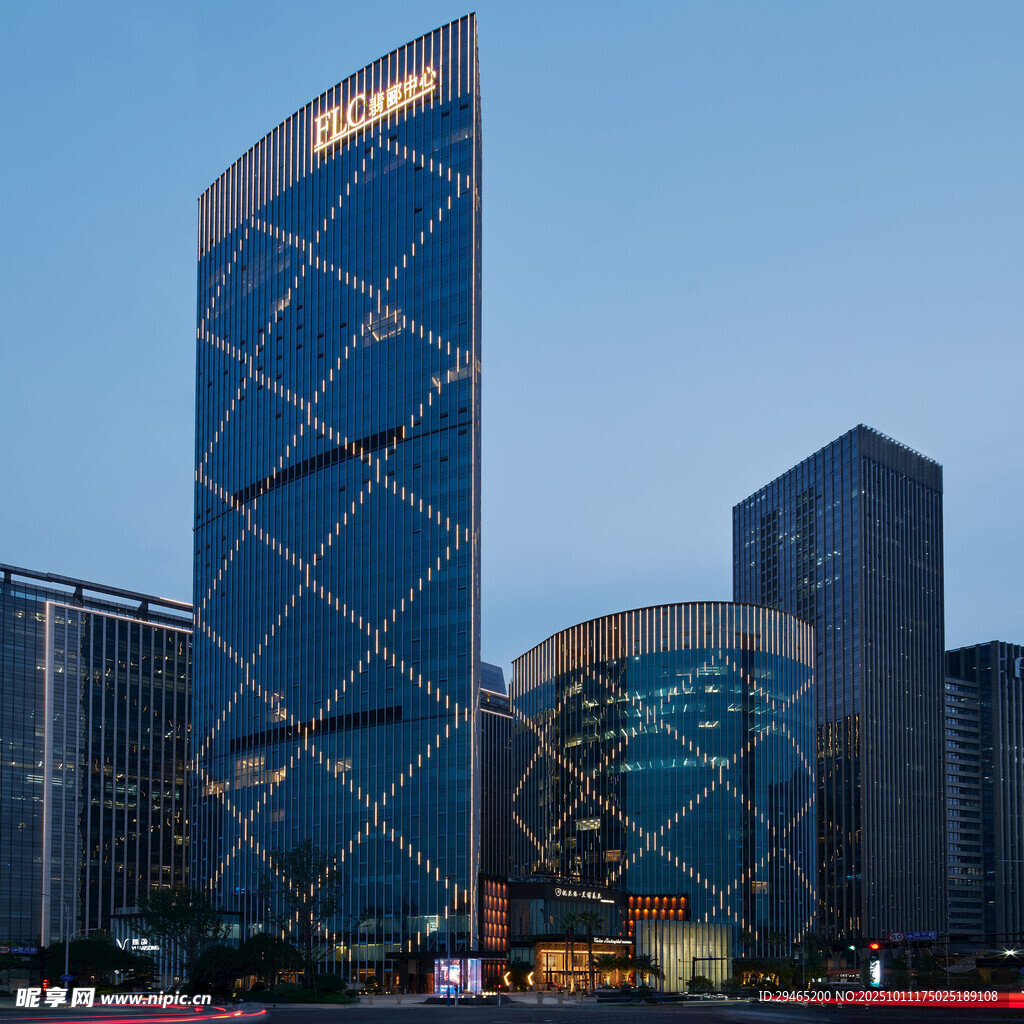 现代都市摩天大楼景观