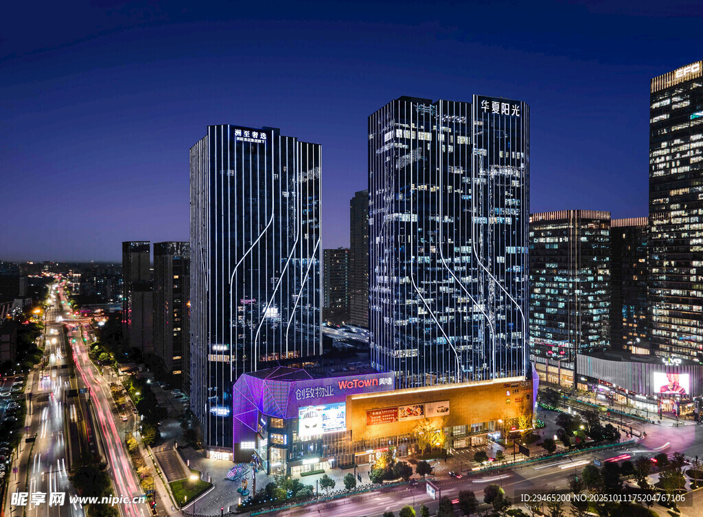 都市璀璨夜景
