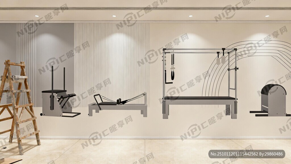 室内装修施工围挡 普拉提店铺