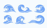 海浪图案
