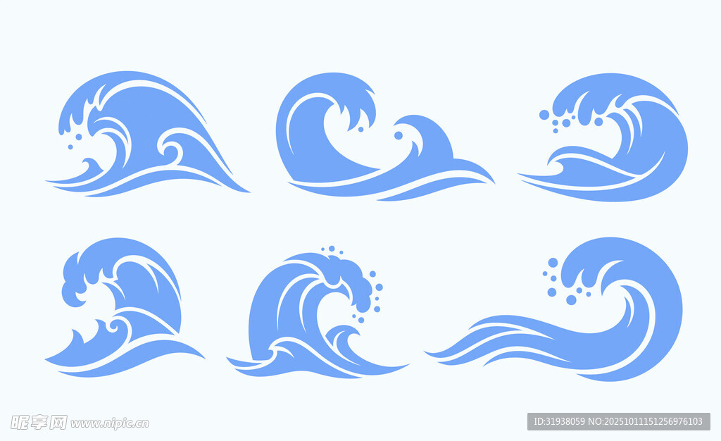 海浪图案