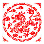 剪纸图腾矢量十二生肖蛇
