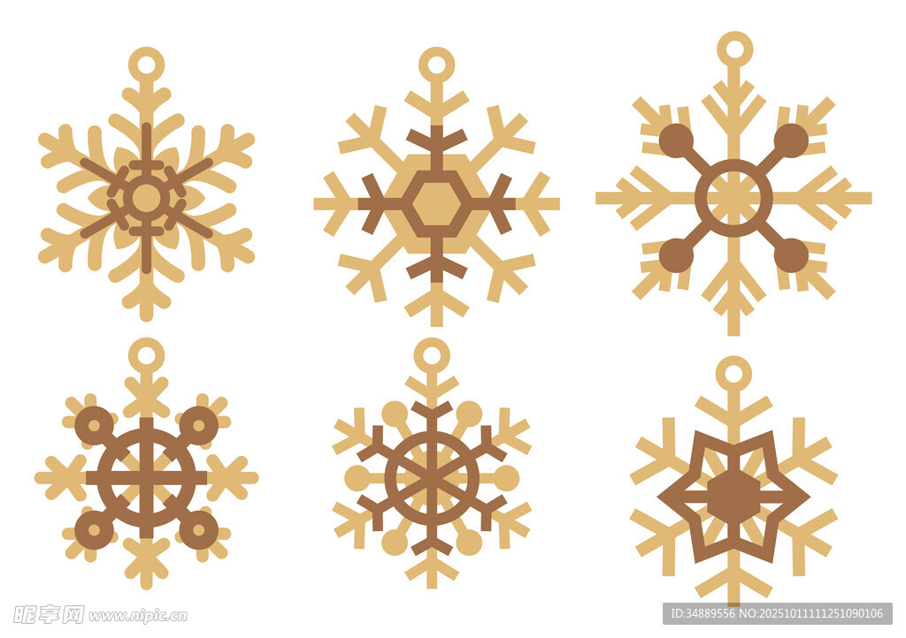 金色雪花 