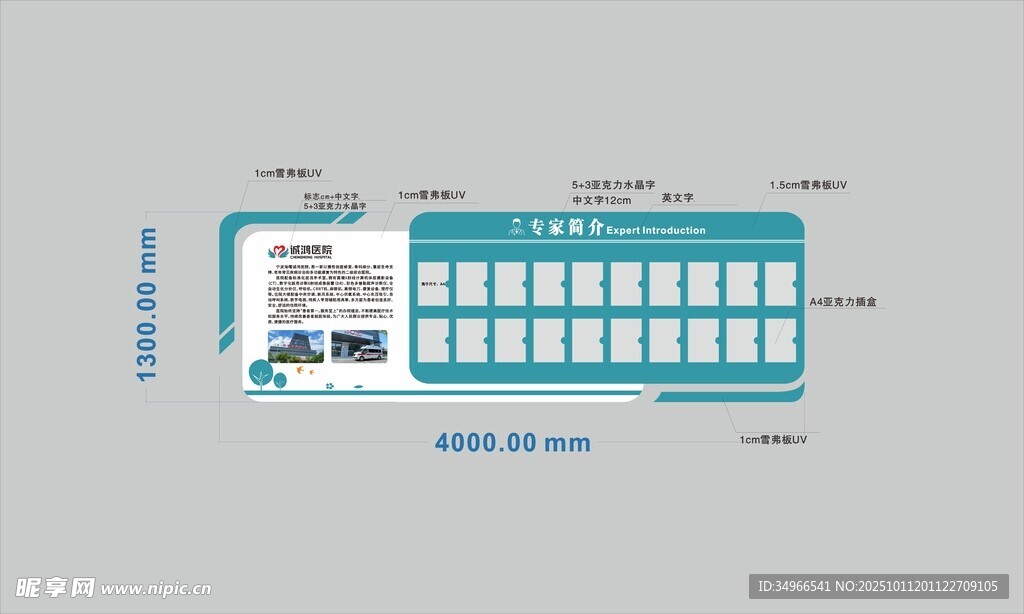 医院专家简介文化墙
