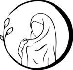 戴头巾的女性轮廓形象