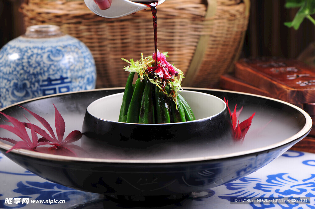 中式雅致盆栽摆件