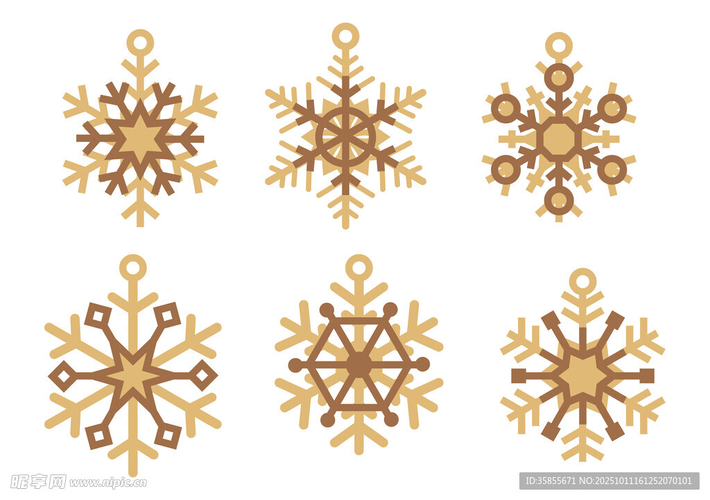 金色雪花