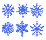 蓝色雪花