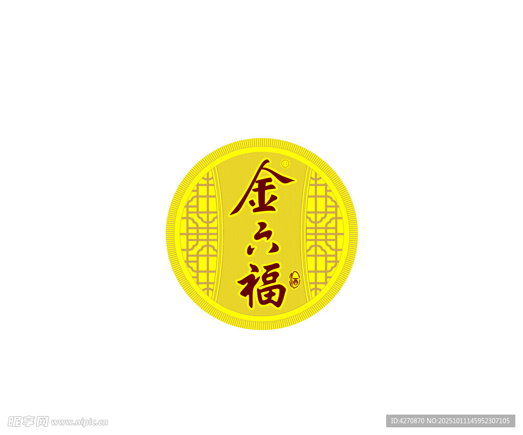 金六福圆形标志