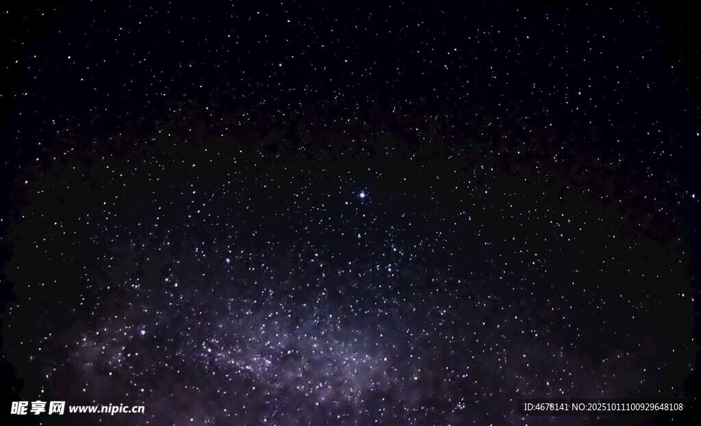 璀璨夜空下的梦幻星河