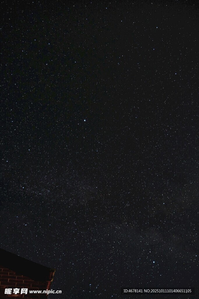 夜空繁星点点