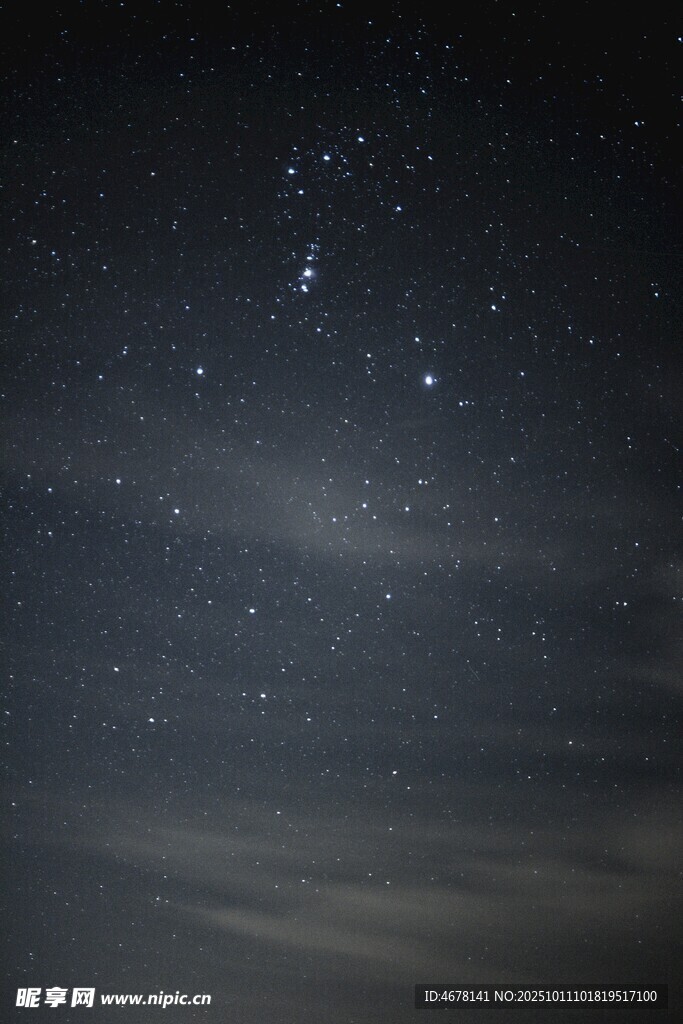 夜空繁星闪烁美景