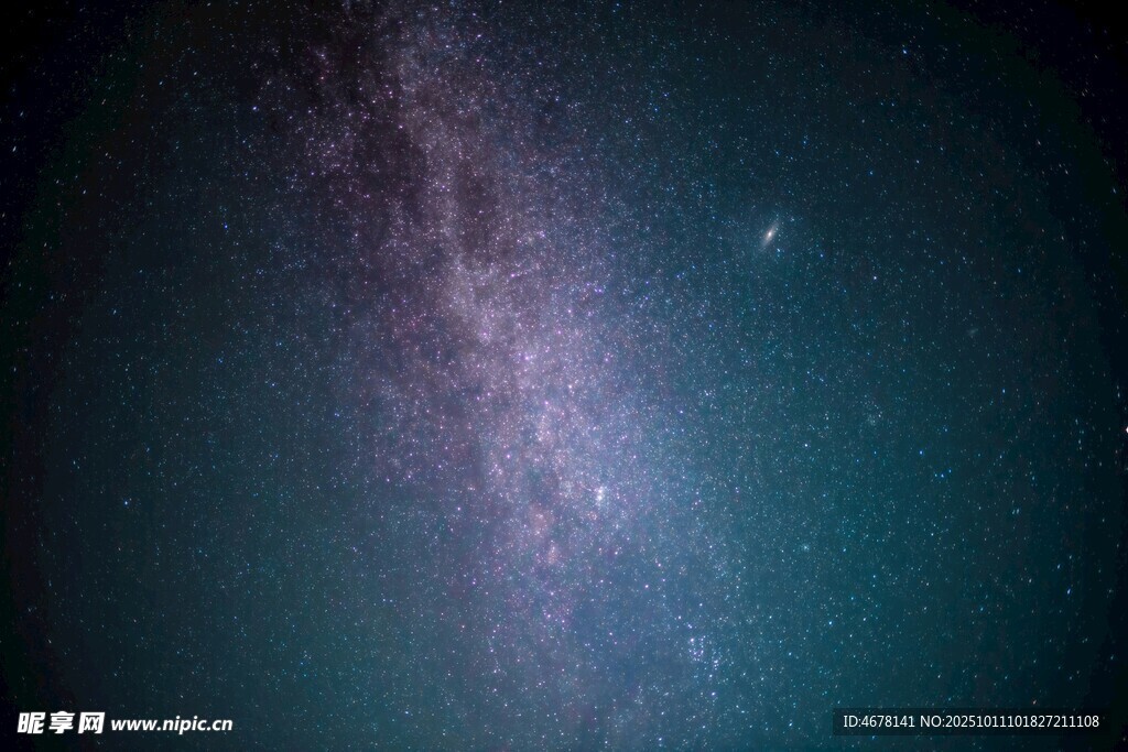 深邃星空下的宇宙奇观