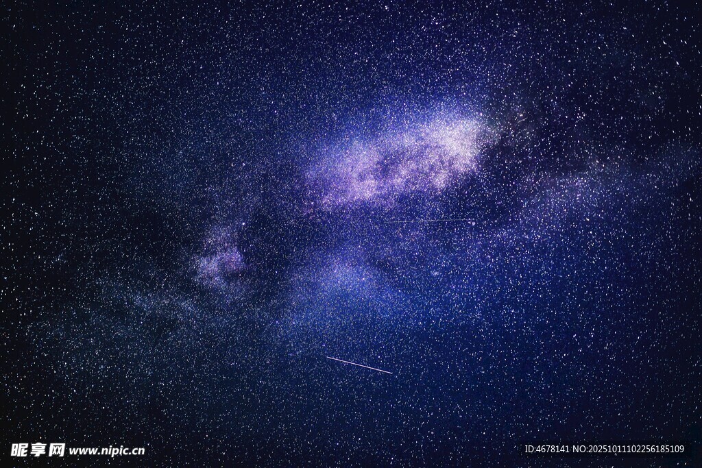 深邃星空下的神秘宇宙景象