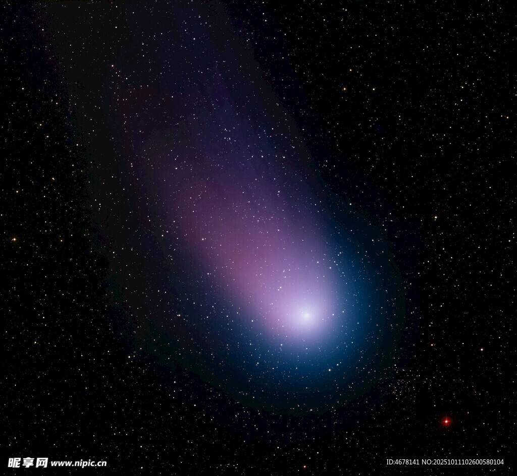 夜空中的神秘彗星