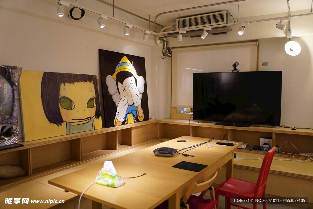 创意艺术工作室室内场景
