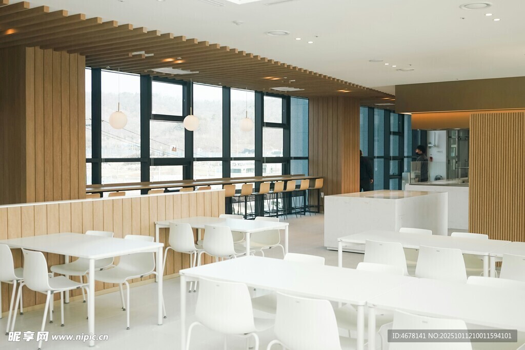 现代简约风格餐厅室内场景