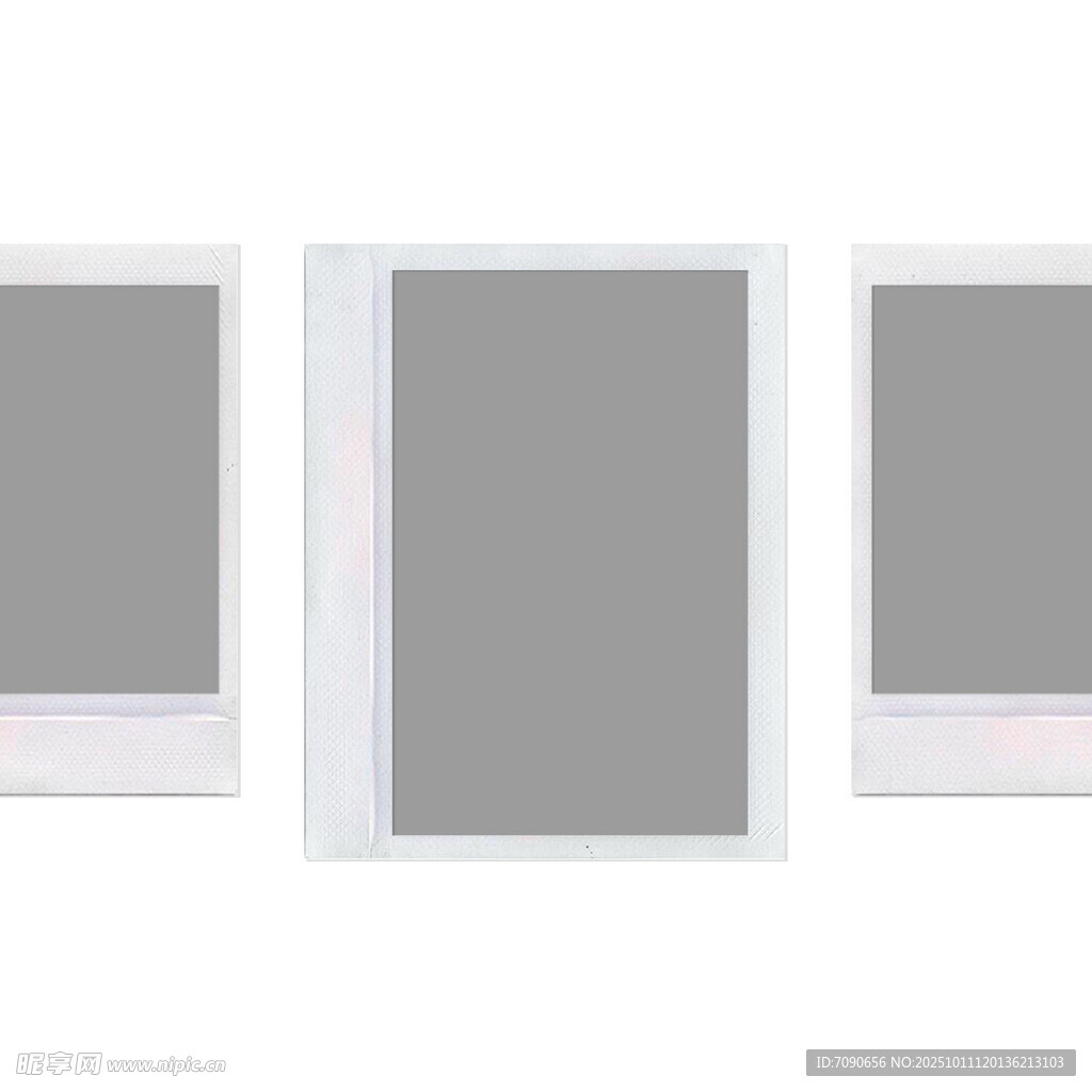 空白即时成像照片