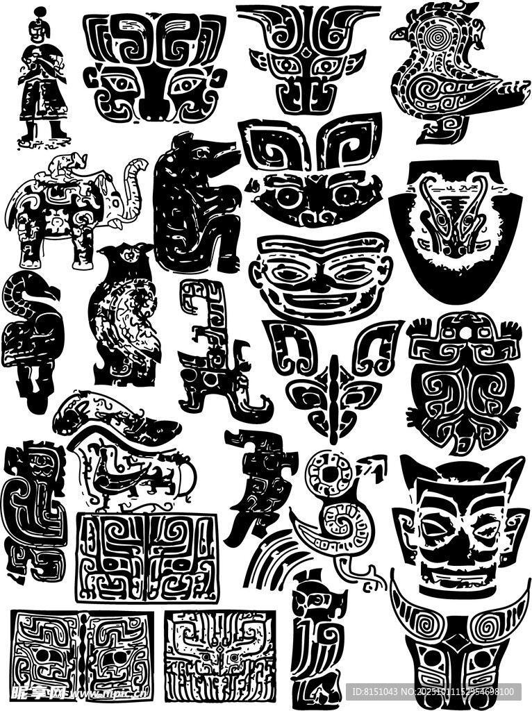 古代神秘图腾图案集合