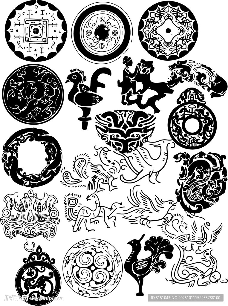 传统中式古典花纹图案集