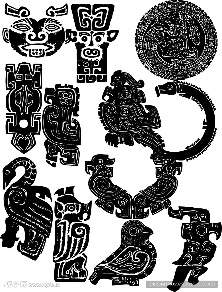 古代神秘图腾纹饰集合