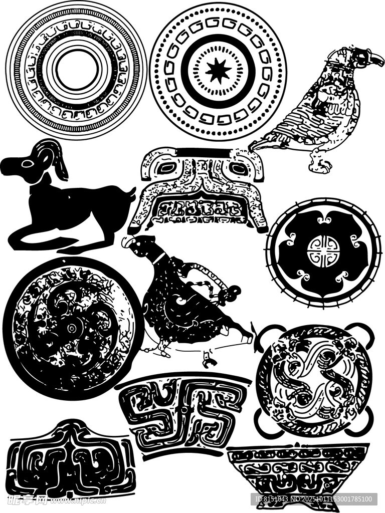 古代神秘图腾纹饰集合