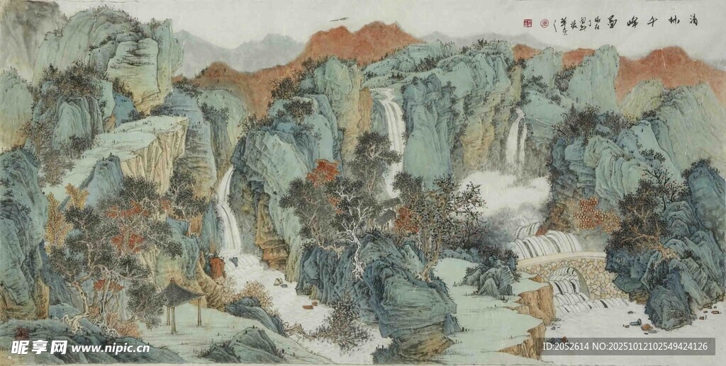 山水国画景观