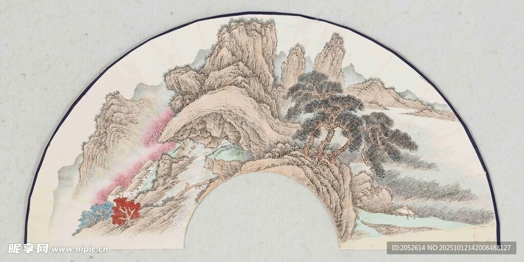 扇面山水画