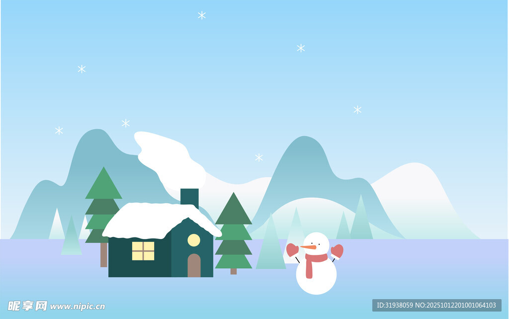 冬日雪景插图