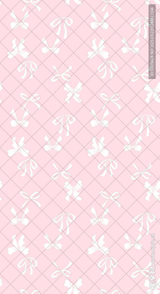 粉色小兔花纹背景图案